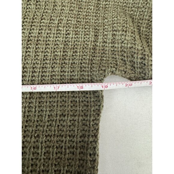 Vintage Planet Gold Womens Medium Olive Green Cowl Neck Sweater Y2K Indie Grunge - Picture 5 of 6